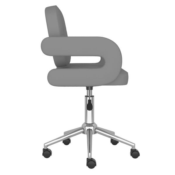 vidaXL Chaises pivotantes &agrave; manger lot de 2 gris similicuir