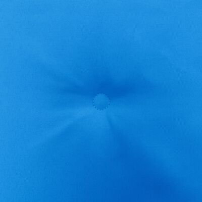 vidaXL Coussins de chaise de jardin 6 pcs Bleu 50x50x3 cm Tissu