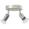 vidaXL Spot de plafond Nickel brossé 12 x 8 cm Acier