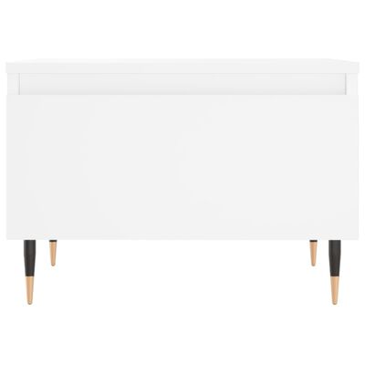 vidaXL Tables basses 2 pcs blanc 50x46x35 cm bois d'ingénierie