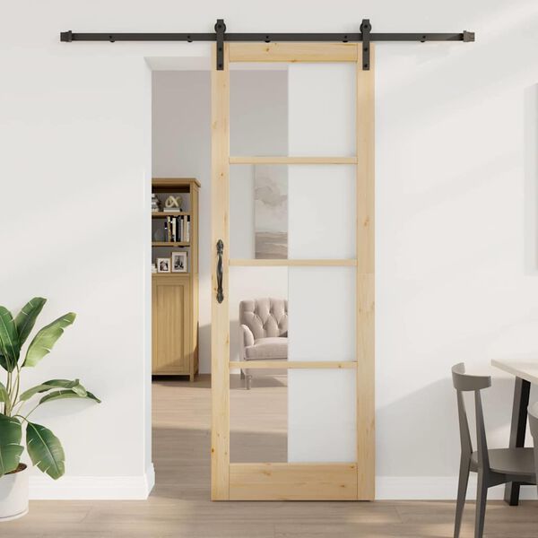 vidaXL Porte coulissante ORKDAL Naturel 83 x 232 cm