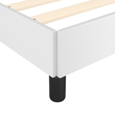 vidaXL Cadre de lit sans matelas blanc 140x190 cm similicuir