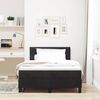 vidaXL Lit &agrave; ressorts avec matelas Noir 120 x 190 cm Velours