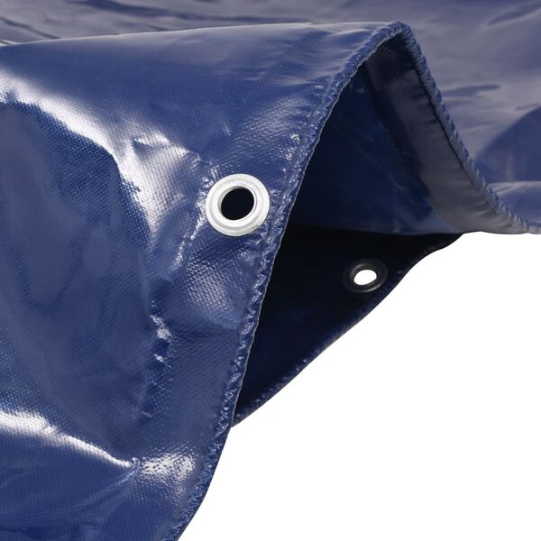 vidaXL B&acirc;che 650 g / m&sup2; 6 x 8 m Bleu