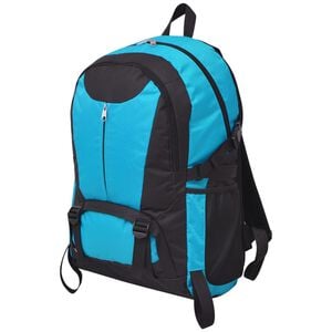 vidaXL Sac &agrave; dos de randonn&eacute;e 40 L Noir et bleu