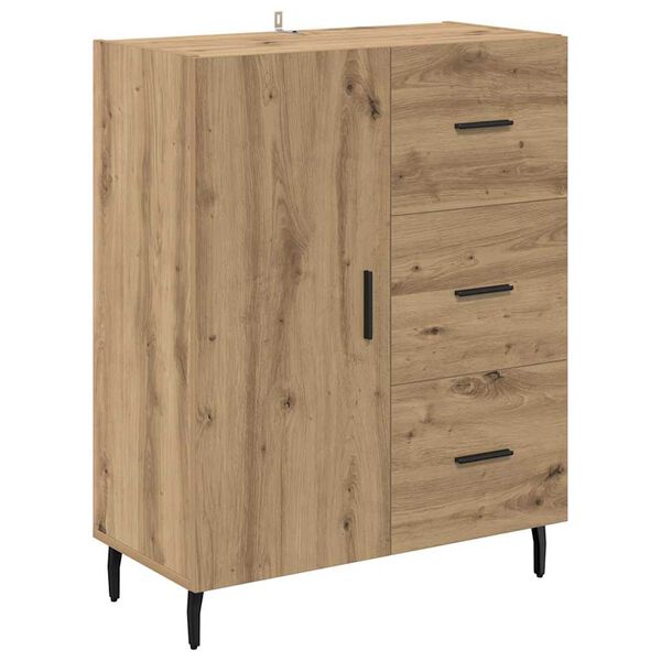 vidaXL Buffet avec tiroir Ch&ecirc;ne artisanal 69,5 x 34 x 90 cm