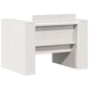 vidaXL Salon de jardin 2 pcs blanc bois de pin massif