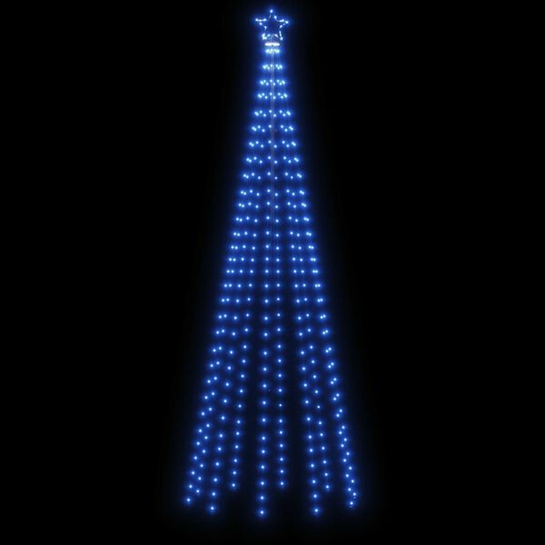 vidaXL Arbre de No&euml;l c&ocirc;ne 310 LED Bleues 100x300 cm