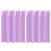 vidaXL Rideaux occultants avec anneaux 2 pc Violet 140 x 140 cm