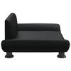 vidaXL Lit pour chien noir 70x45x28 cm similicuir