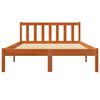 vidaXL Cadre de lit sans matelas cire marron 140x200cm bois pin massif
