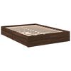 vidaXL Cadre de lit avec tiroirs sans matelas ch&ecirc;ne marron 140x190 cm