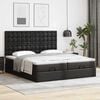 VidaXL Cadre de lit ottoman avec matelas noir 160x200 cm similicuir