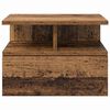 vidaXL Table de nuit flottante 2 pcs Bois ancien 40 x 31 x 27 cm