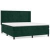 vidaXL Sommier &agrave; lattes de lit et matelas Vert fonc&eacute; 160x200cm Velours