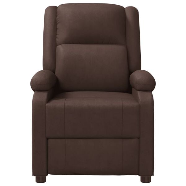 vidaXL Fauteuil de massage Marron Similicuir