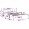 vidaXL Cadre de lit Marron 160 x 200 cm Bois de pin massif