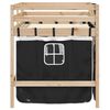 vidaXL Lit mezzanine enfants avec rideaux sans matelas 90x190 cm