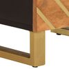 vidaXL Tables de chevet 2 pcs marron et noir bois de manguier solide
