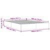 vidaXL Cadre de lit ottoman sans matelas blanc 140x190 cm similicuir