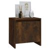 vidaXL Table de chevet ch&ecirc;ne fum&eacute; 45x34x44,5 cm bois d'ing&eacute;nierie