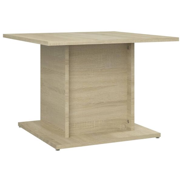 vidaXL Table basse ch&ecirc;ne sonoma 55,5x55,5x40 cm bois d'ing&eacute;nierie