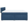 vidaXL Sommier &agrave; lattes de lit avec matelas Bleu 180x200 cm Tissu
