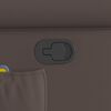 vidaXL Fauteuil de massage inclinable marron brillant similicuir