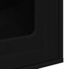 vidaXL Maison pour chat Noir 53 x 52 x 62 cm Bois d'ing&eacute;nierie
