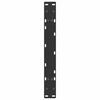 vidaXL Pieds de table basse en forme de A, 2 pi&egrave;ces, noir, 60 x (30-31) cm, acier
