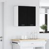 vidaXL Armoire suspendue avec &eacute;tag&egrave;re Lyon Ch&ecirc;ne noir 60 x 31 x 60 cm