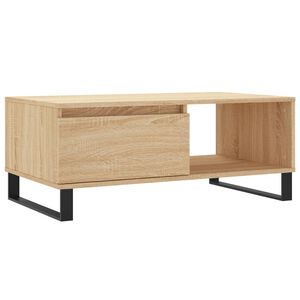 vidaXL Table basse Ch&ecirc;ne sonoma 90x50x36,5 cm Bois d'ing&eacute;nierie
