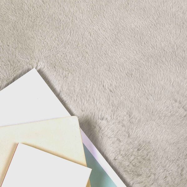 vidaXL Tapis en Fourrure Synthétique de Lapin Olite Beige 80 x 200 cm