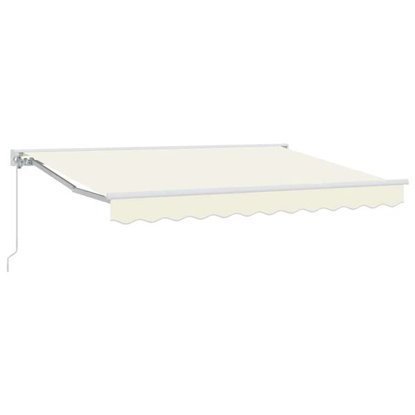 vidaXL Auvent R&eacute;tractable Cr&egrave;me 300 x 200 cm Polyester et m&eacute;tal