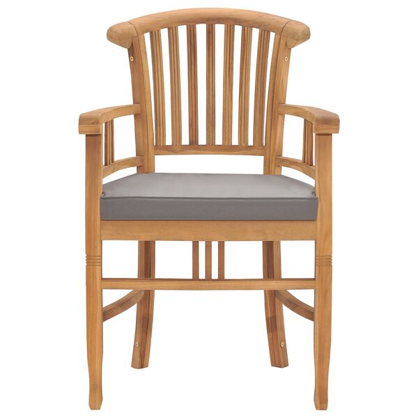 vidaXL Ensemble &agrave; Manger de jardin 7pcs avec coussins bois teck solide