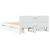vidaXL Cadre de lit avec tête de lit sans matelas blanc 120x200 cm