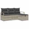 vidaXL Ensemble de Canap&eacute;s 4 pc 4-Nombre de places Gris clair