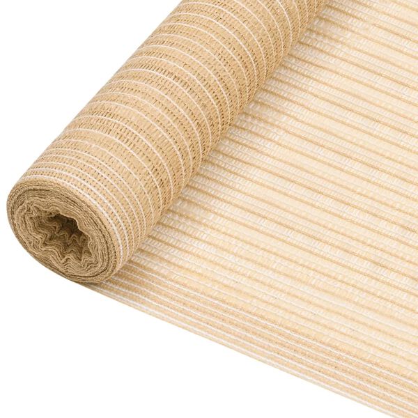 vidaXL Filet brise-vue Beige 1x50 m PEHD 75 g/m²