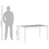 vidaXL Table de jardin 140x80x74 cm Bois d'acacia massif