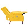 vidaXL Fauteuil de massage inclinable Jaune Tissu