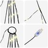 vidaXL Arbre de No&euml;l LED avec piquets au sol Blanc chaud 511 cm M&eacute;tal