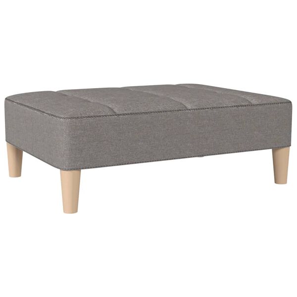vidaXL Repose-pied Gris clair 78x56x32 cm Tissu