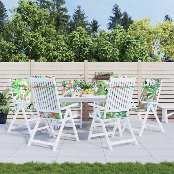 vidaXL Coussins de chaise &agrave; dossier haut lot de 6 multicolore