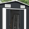 vidaXL Abri de jardin 257x489x181 cm M&eacute;tal Anthracite