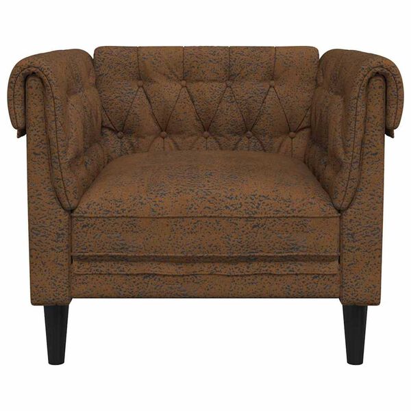 vidaXL Canap&eacute; Marron 78,5 x 74,5 x 74,5 cm Polyester