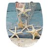 CORNAT Si&egrave;ge de toilette avec fermeture en douceur STARFISH