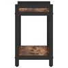 vidaXL &Eacute;tag&egrave;re Ch&ecirc;ne fum&eacute; 40 x 30 x 50 cm Bois d'ing&eacute;nierie