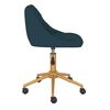 vidaXL Chaises pivotantes &agrave; manger lot de 4 bleu velours