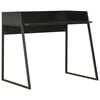 vidaXL Bureau Noir 90x60x88 cm