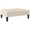 vidaXL Canap&eacute;-lit &agrave; 2 places avec repose-pied Cr&egrave;me Velours